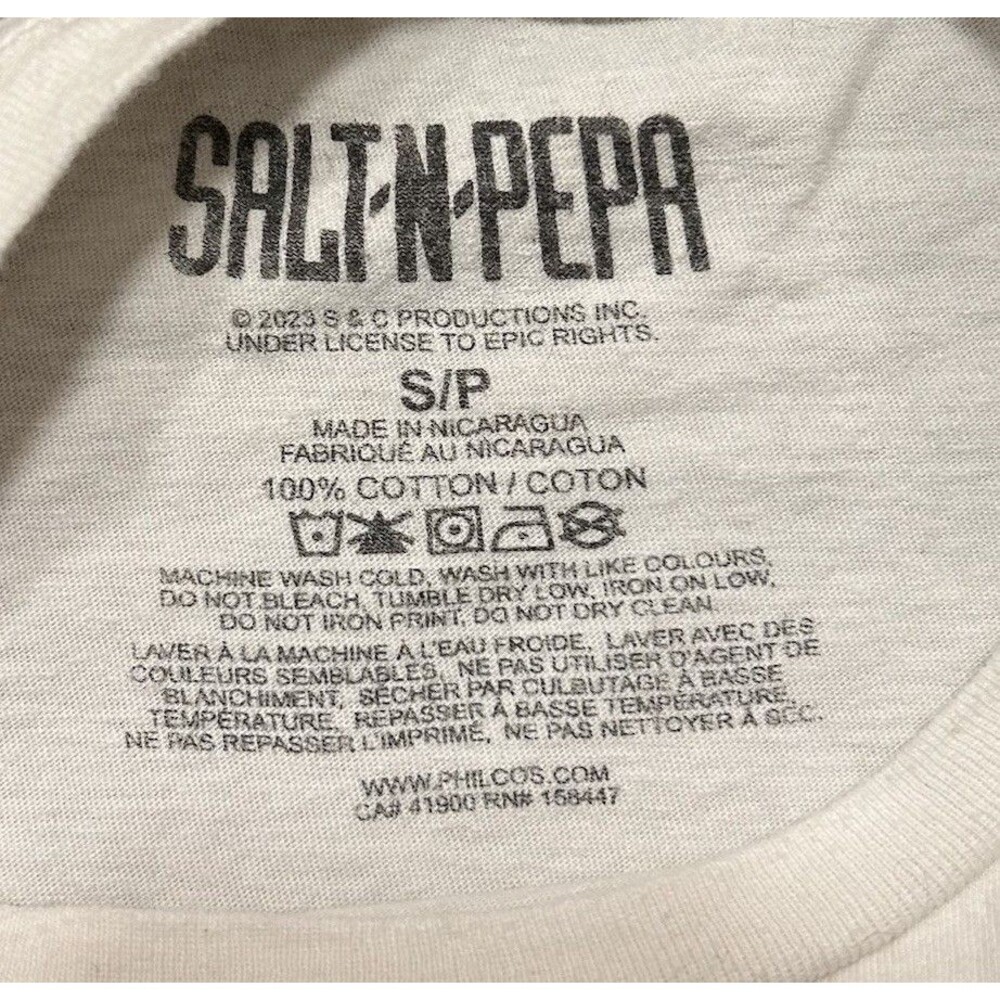 Salt-N-Pepa "Push It" Graphic T-Shirt Small White Hip Hop Rap 90s Style Tee - Picture 4 of 10